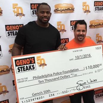 Geno's Steaks donating $10,000 to Philadelphia Police Foundation