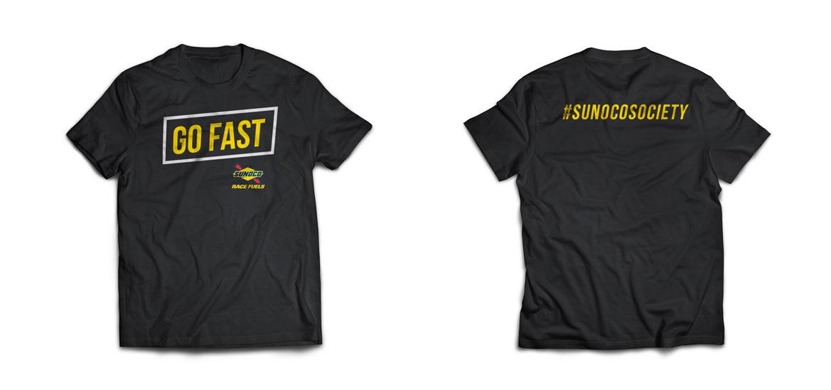 Front and back of Sunoco tshirt