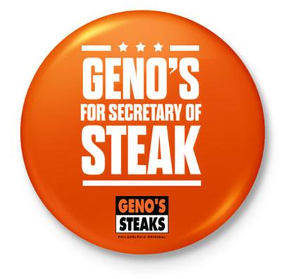 Geno's Steaks button