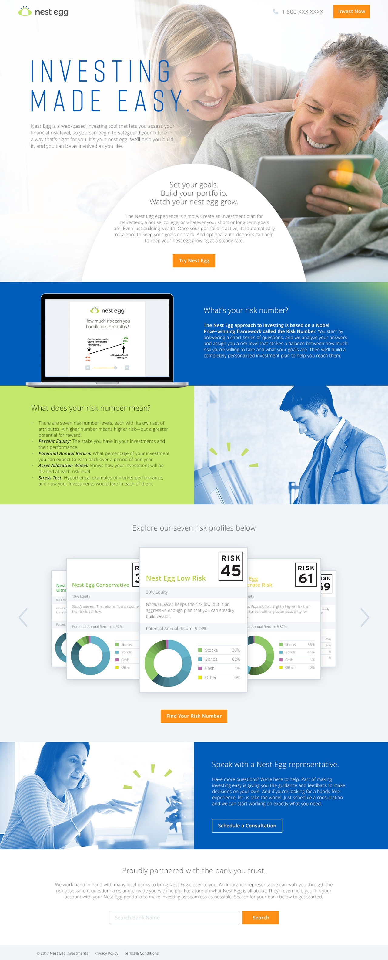 Nest Egg website
