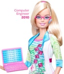 Even Barbie uses social media.